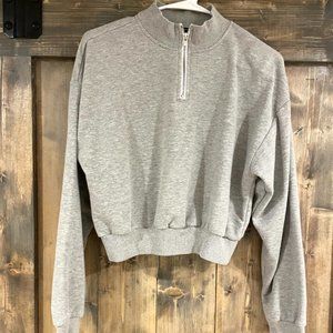 Light Gray Zip-Up
